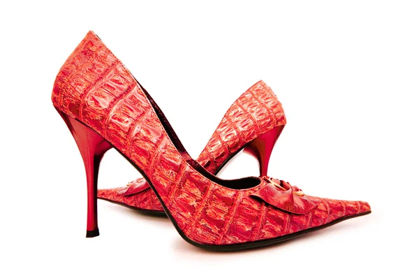 Moda kavramı kırmızı kadın ayakkabı — Stok fotoğraf