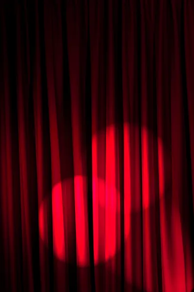 stock image Brightly lit curtains in theatre concept