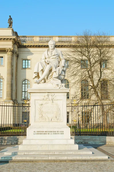 Monumento di Humboldt a Berlino — Foto Stock