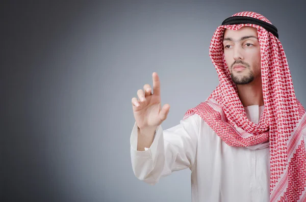 Arabische op virtuele knoppen te drukken — Stockfoto
