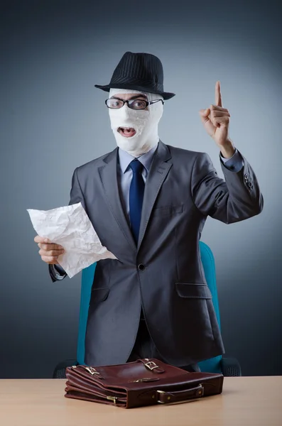 Man covered in medical bandages — Stock Photo, Image