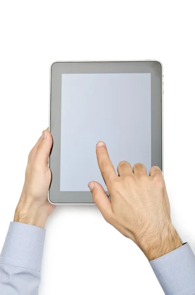 Tablet computer isolated on the white — Stock Photo, Image