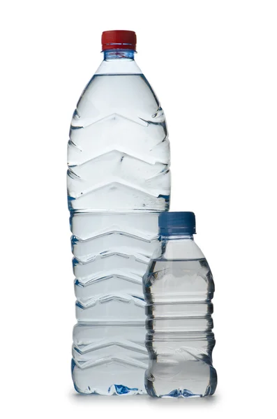 Acqua potabile in bottiglia su bianco — Foto Stock