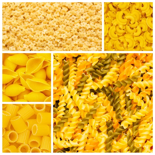 Aantal verschillende pasta achtergronden — Stockfoto