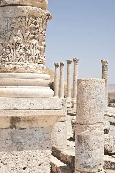 Ancient ruins in Beit Shean — Stock Photo, Image