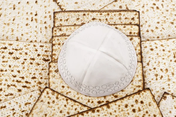 Matza 面包为逾越节庆祝活动的 — 图库照片