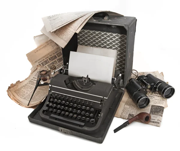 老式打字机用纸 — 图库照片