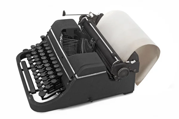 Vintage γραφομηχανή με χαρτί — Φωτογραφία Αρχείου