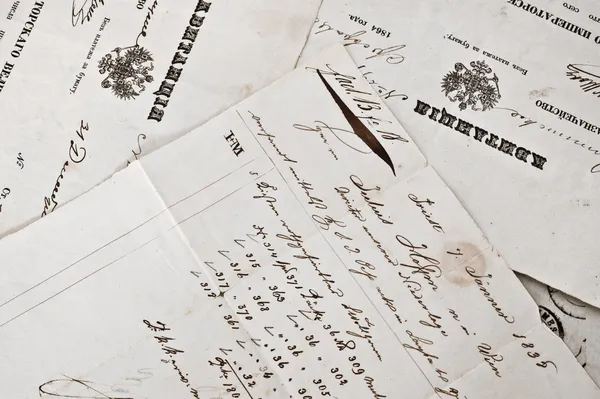 Cartas antiguas — Foto de Stock