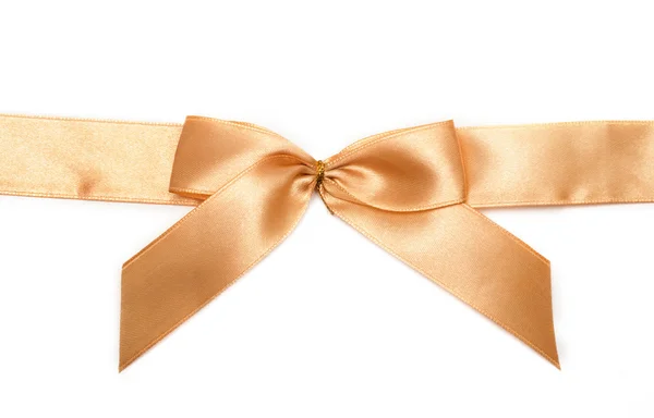 Gold gift bow — Stock Photo, Image