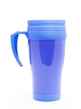 Isı koruma mavi termos kupa kahve için
