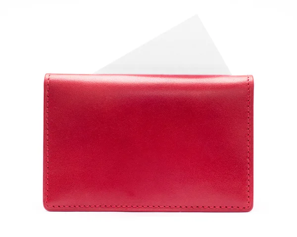 Красный кошелек — стоковое фото