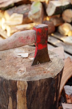 Axe for firewood clipart