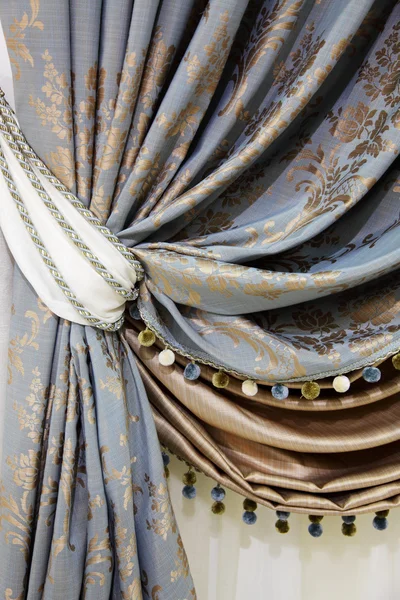 Fragment of the beautiful curtains — Stock Photo, Image