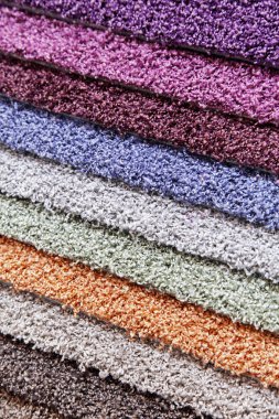 Carpets of different colours clipart