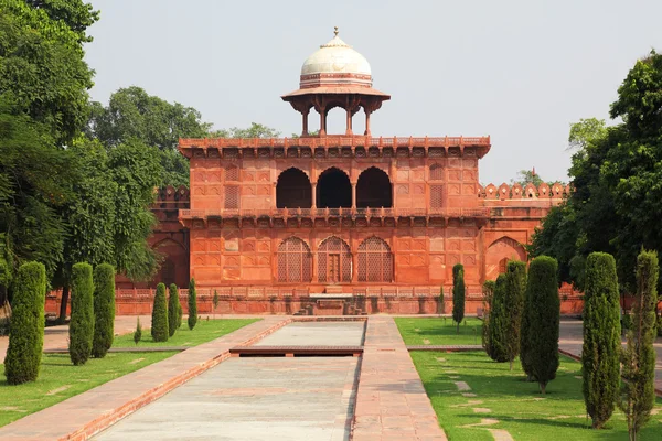 stock image Building of the complex Taj Mahal