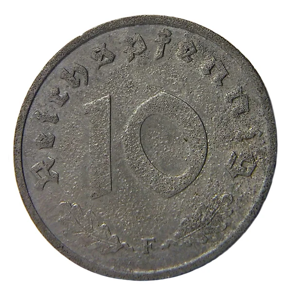 10 Reichspfennig — Stockfoto