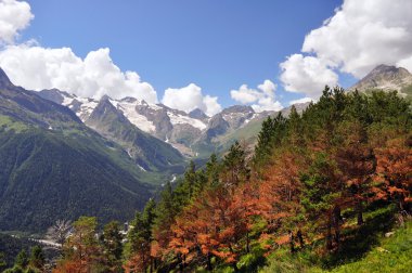 güzel panoramik yüksek dağ dombaj. Rusya