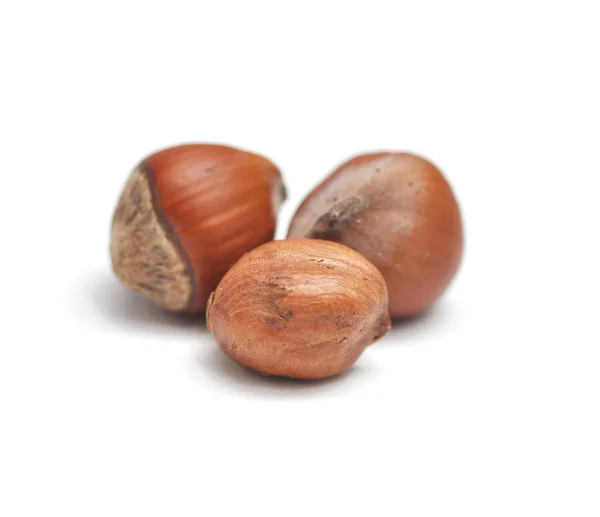 Nuts against white background — Stock Photo, Image