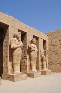 Phafaons on the wall of temple Ramzes II, Egypt clipart