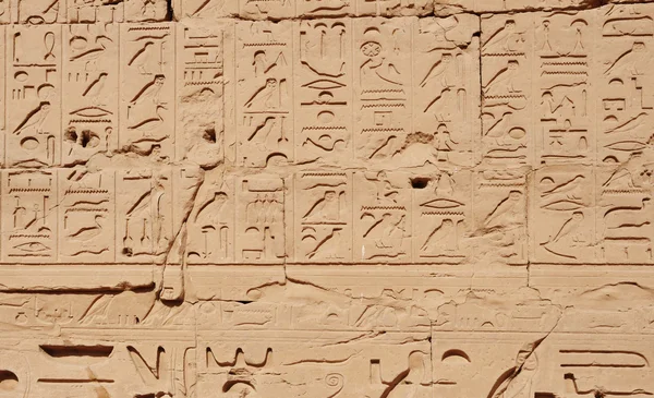 Ο Θεός και pharaon στον τοίχο του Ναό Εντφού, Αίγυπτος — Φωτογραφία Αρχείου