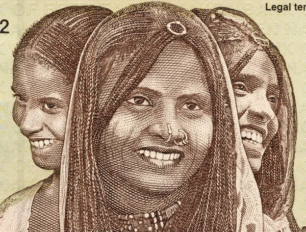 Tres mujeres jóvenes de Eritrea — Foto de Stock