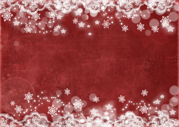 Рождественский абстрактный фон со снежинами — стоковое фото