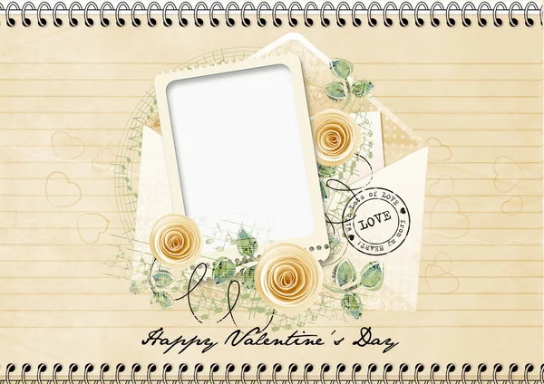 Cartão feliz dia dos namorados — Fotografia de Stock
