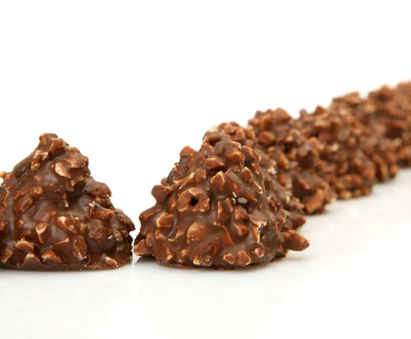 Chocolates con nuez —  Fotos de Stock