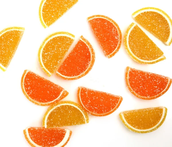 Cukierki owocowe pomarańczowy — Zdjęcie stockowe