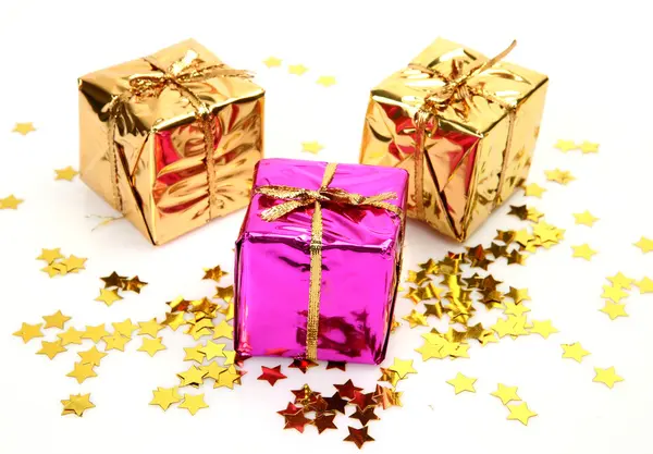 Box with a gift — Stock Photo, Image