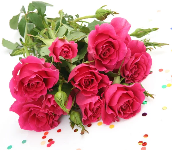 Strauß rosa Rosen — Stockfoto