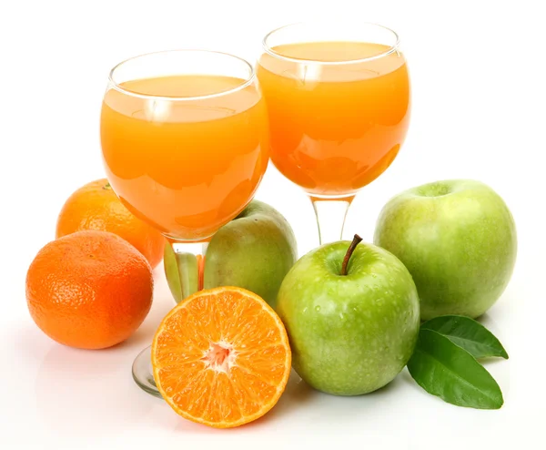 成熟的水果和果汁 — 图库照片