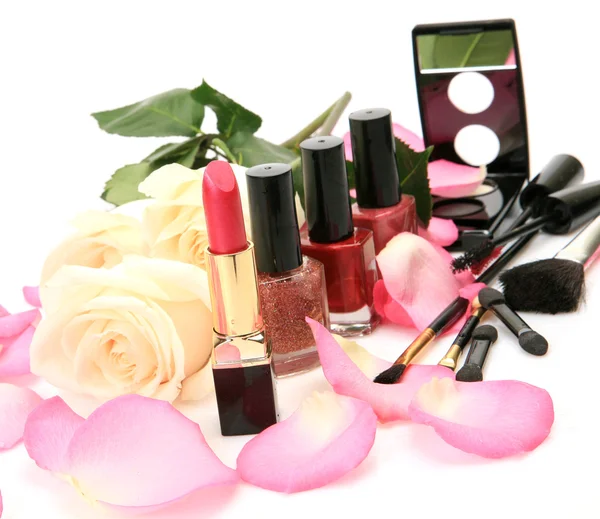 Cosmetici decorativi femminili — Foto Stock