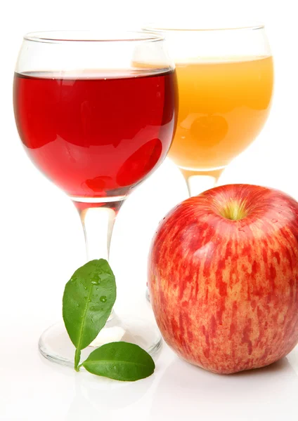 Färsk frukt och juice — Stockfoto