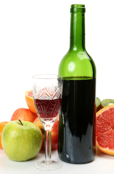 Vin et fruits mûrs — Photo