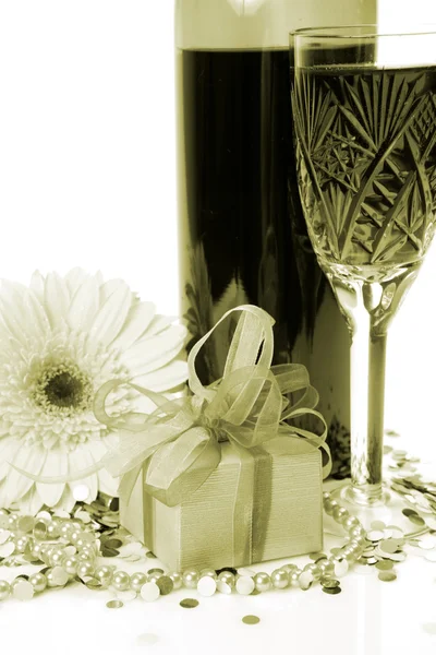 와인 및 선물 — 스톡 사진