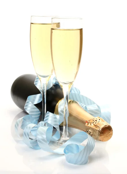 Şarap ve flama — Stok fotoğraf
