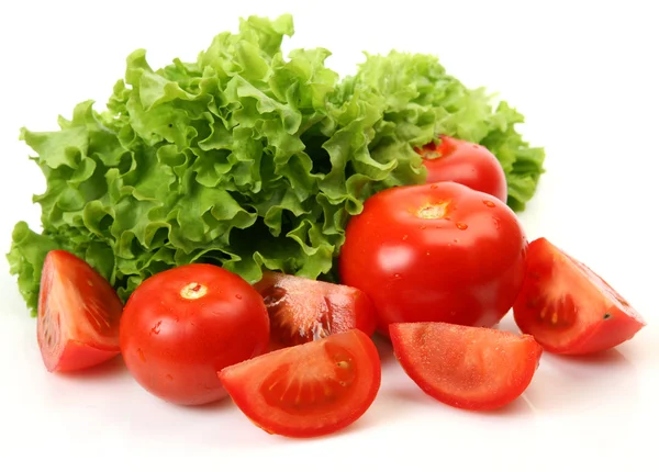 Tomaten und Petersilie Gewürz auf weißem Hintergrund Nahaufnahme — Stockfoto