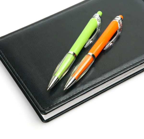 Ручка і блокнот — стокове фото