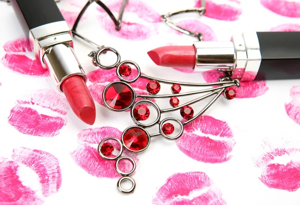 Rouge à lèvres rose Images De Stock Libres De Droits