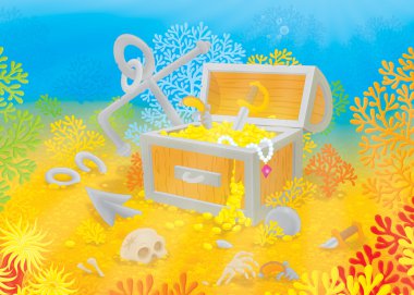 Treasure chest clipart