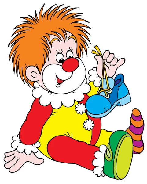 Clown de cirque — Image vectorielle