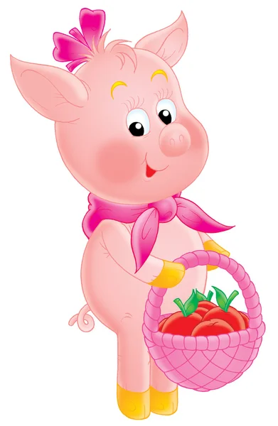 Pink piglet — Stock Photo, Image