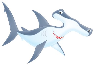 Hammer-headed shark clipart