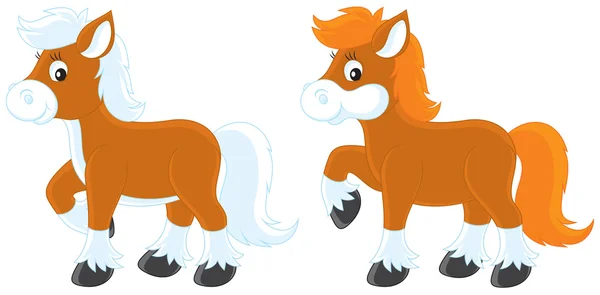 Piccoli pony — Vettoriale Stock
