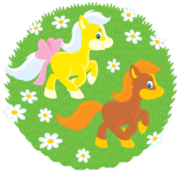 Petits poneys — Image vectorielle