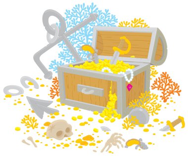 Treasure chest clipart