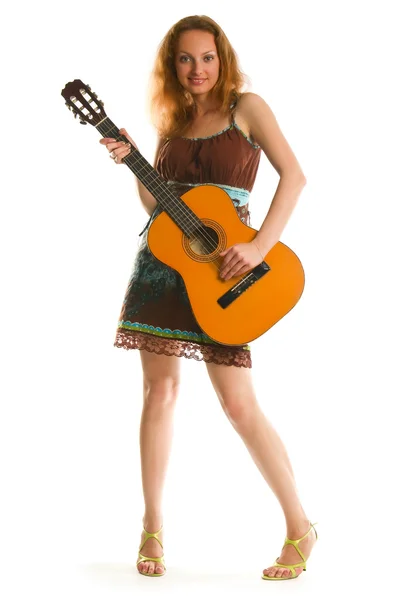 Chica con guitarra —  Fotos de Stock