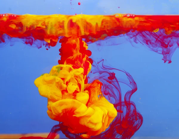 Color water splash — Stock Photo, Image
